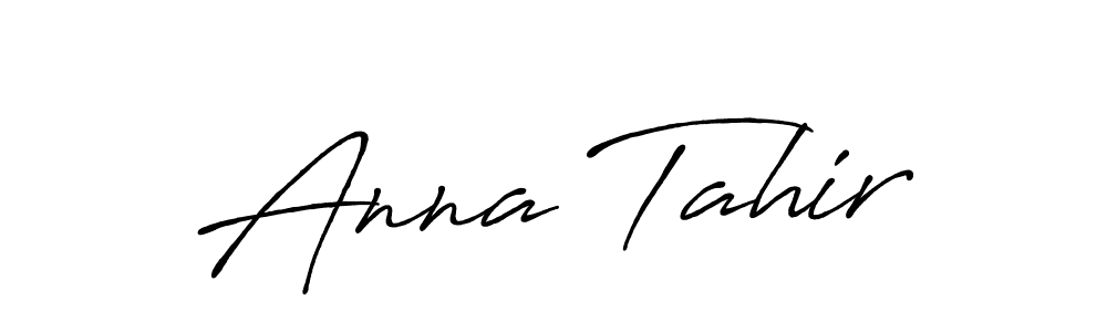 Make a beautiful signature design for name Anna Tahir. Use this online signature maker to create a handwritten signature for free. Anna Tahir signature style 7 images and pictures png
