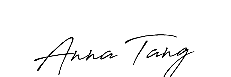 How to make Anna Tang name signature. Use Antro_Vectra_Bolder style for creating short signs online. This is the latest handwritten sign. Anna Tang signature style 7 images and pictures png