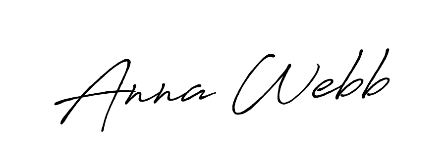 Make a beautiful signature design for name Anna Webb. With this signature (Antro_Vectra_Bolder) style, you can create a handwritten signature for free. Anna Webb signature style 7 images and pictures png