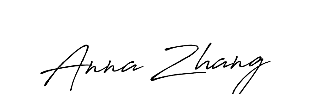 Anna Zhang stylish signature style. Best Handwritten Sign (Antro_Vectra_Bolder) for my name. Handwritten Signature Collection Ideas for my name Anna Zhang. Anna Zhang signature style 7 images and pictures png