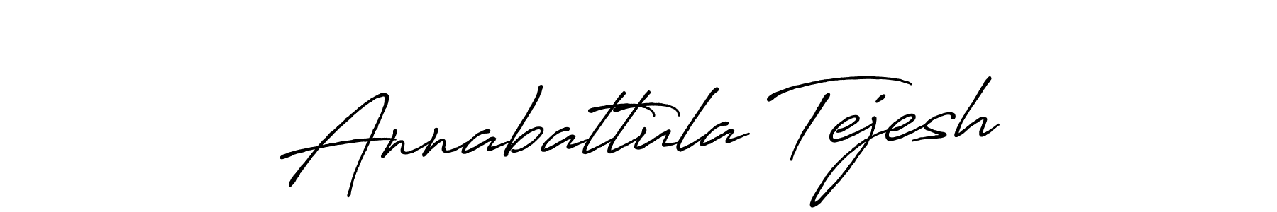 It looks lik you need a new signature style for name Annabattula Tejesh. Design unique handwritten (Antro_Vectra_Bolder) signature with our free signature maker in just a few clicks. Annabattula Tejesh signature style 7 images and pictures png