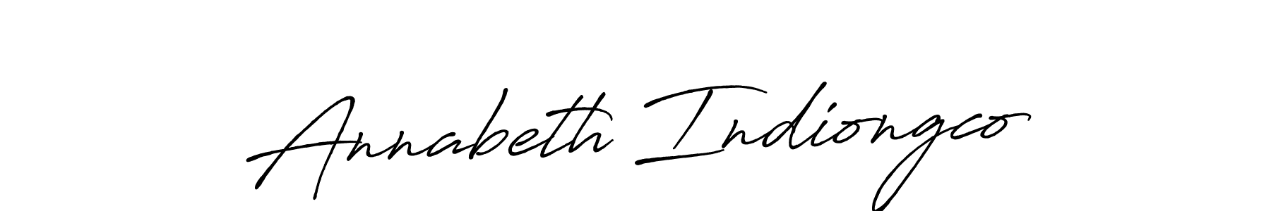 Annabeth Indiongco stylish signature style. Best Handwritten Sign (Antro_Vectra_Bolder) for my name. Handwritten Signature Collection Ideas for my name Annabeth Indiongco. Annabeth Indiongco signature style 7 images and pictures png