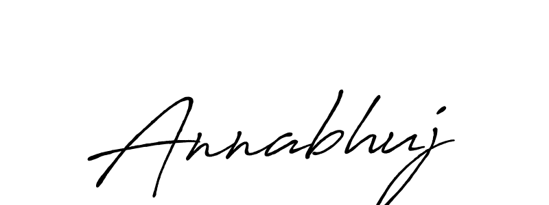 How to make Annabhuj signature? Antro_Vectra_Bolder is a professional autograph style. Create handwritten signature for Annabhuj name. Annabhuj signature style 7 images and pictures png