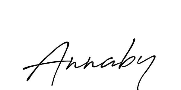 Make a beautiful signature design for name Annaby. With this signature (Antro_Vectra_Bolder) style, you can create a handwritten signature for free. Annaby signature style 7 images and pictures png