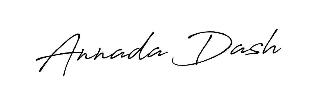 How to make Annada Dash name signature. Use Antro_Vectra_Bolder style for creating short signs online. This is the latest handwritten sign. Annada Dash signature style 7 images and pictures png