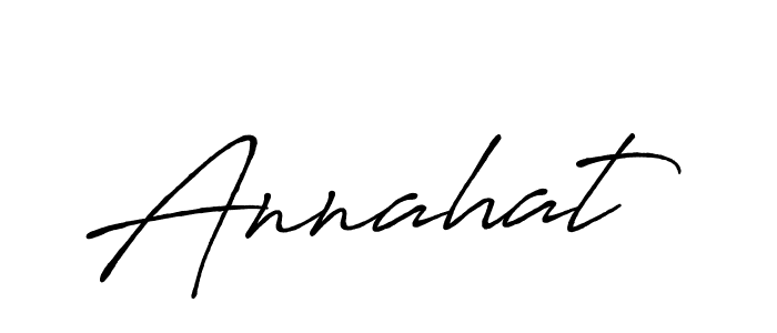 Use a signature maker to create a handwritten signature online. With this signature software, you can design (Antro_Vectra_Bolder) your own signature for name Annahat. Annahat signature style 7 images and pictures png