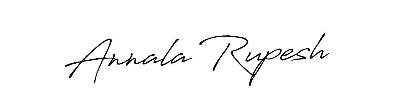 Antro_Vectra_Bolder is a professional signature style that is perfect for those who want to add a touch of class to their signature. It is also a great choice for those who want to make their signature more unique. Get Annala Rupesh name to fancy signature for free. Annala Rupesh signature style 7 images and pictures png
