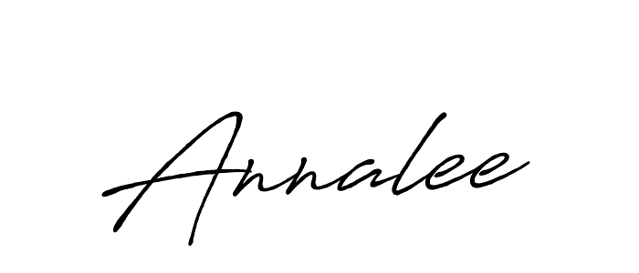 Create a beautiful signature design for name Annalee. With this signature (Antro_Vectra_Bolder) fonts, you can make a handwritten signature for free. Annalee signature style 7 images and pictures png