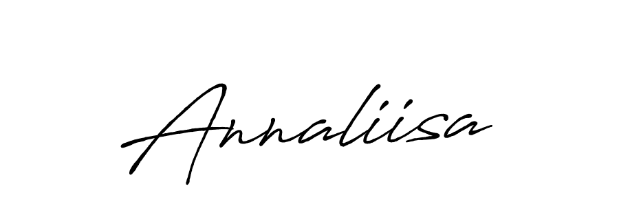Also You can easily find your signature by using the search form. We will create Annaliisa name handwritten signature images for you free of cost using Antro_Vectra_Bolder sign style. Annaliisa signature style 7 images and pictures png