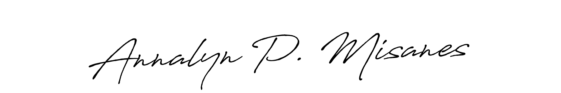 Annalyn P. Misanes stylish signature style. Best Handwritten Sign (Antro_Vectra_Bolder) for my name. Handwritten Signature Collection Ideas for my name Annalyn P. Misanes. Annalyn P. Misanes signature style 7 images and pictures png