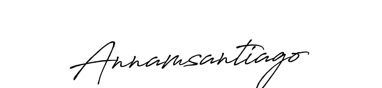 Annamsantiago stylish signature style. Best Handwritten Sign (Antro_Vectra_Bolder) for my name. Handwritten Signature Collection Ideas for my name Annamsantiago. Annamsantiago signature style 7 images and pictures png