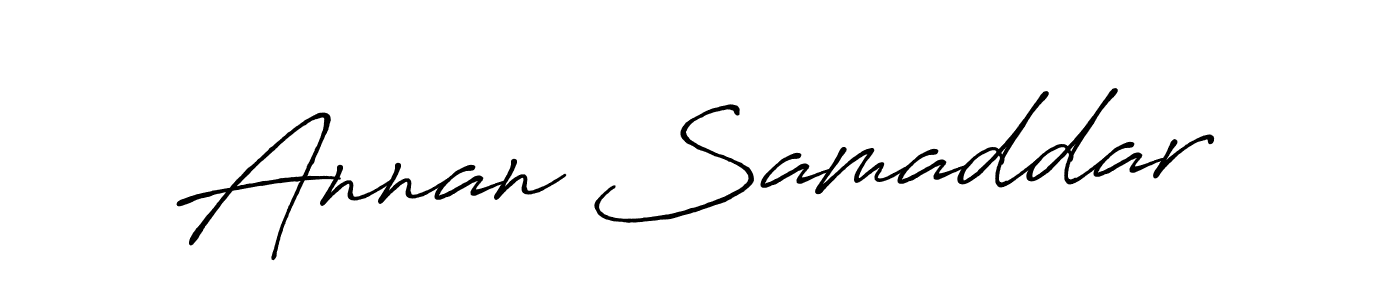 Also You can easily find your signature by using the search form. We will create Annan Samaddar name handwritten signature images for you free of cost using Antro_Vectra_Bolder sign style. Annan Samaddar signature style 7 images and pictures png