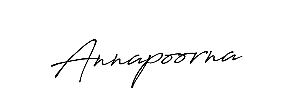 Create a beautiful signature design for name Annapoorna. With this signature (Antro_Vectra_Bolder) fonts, you can make a handwritten signature for free. Annapoorna signature style 7 images and pictures png