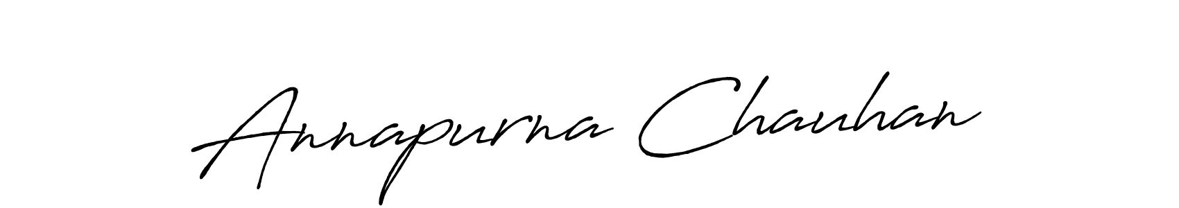 Design your own signature with our free online signature maker. With this signature software, you can create a handwritten (Antro_Vectra_Bolder) signature for name Annapurna Chauhan. Annapurna Chauhan signature style 7 images and pictures png