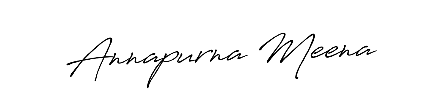 How to make Annapurna Meena signature? Antro_Vectra_Bolder is a professional autograph style. Create handwritten signature for Annapurna Meena name. Annapurna Meena signature style 7 images and pictures png