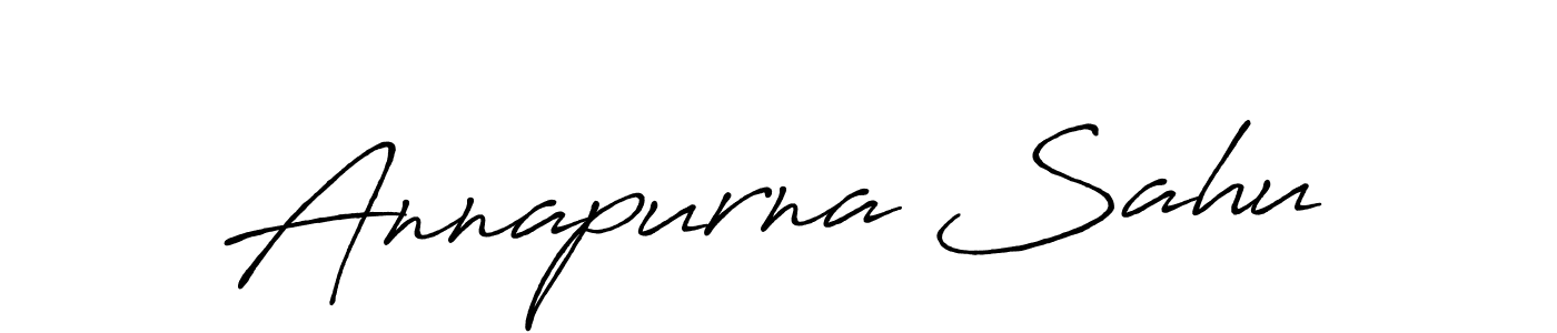 Create a beautiful signature design for name Annapurna Sahu. With this signature (Antro_Vectra_Bolder) fonts, you can make a handwritten signature for free. Annapurna Sahu signature style 7 images and pictures png