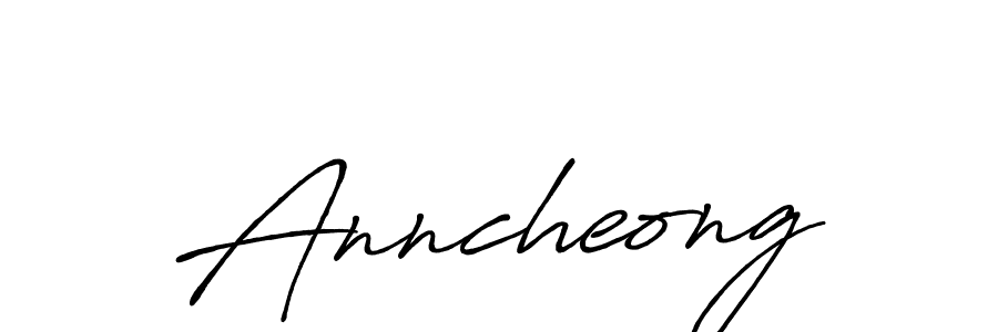 Anncheong stylish signature style. Best Handwritten Sign (Antro_Vectra_Bolder) for my name. Handwritten Signature Collection Ideas for my name Anncheong. Anncheong signature style 7 images and pictures png