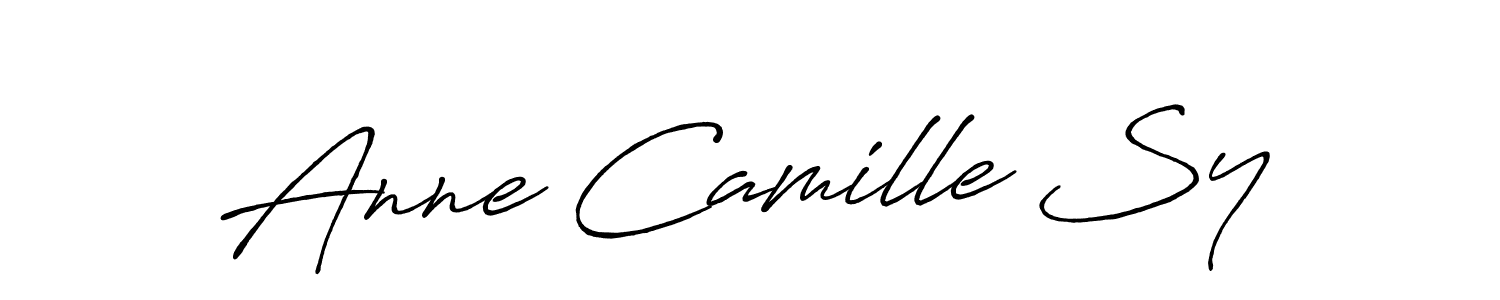 Use a signature maker to create a handwritten signature online. With this signature software, you can design (Antro_Vectra_Bolder) your own signature for name Anne Camille Sy. Anne Camille Sy signature style 7 images and pictures png