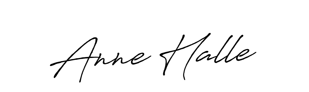 How to make Anne Halle name signature. Use Antro_Vectra_Bolder style for creating short signs online. This is the latest handwritten sign. Anne Halle signature style 7 images and pictures png