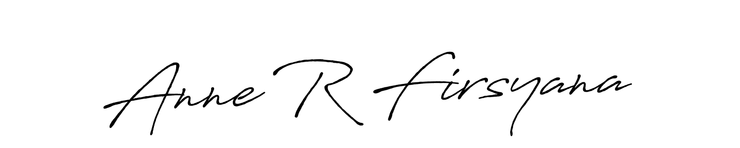 Also You can easily find your signature by using the search form. We will create Anne R Firsyana name handwritten signature images for you free of cost using Antro_Vectra_Bolder sign style. Anne R Firsyana signature style 7 images and pictures png