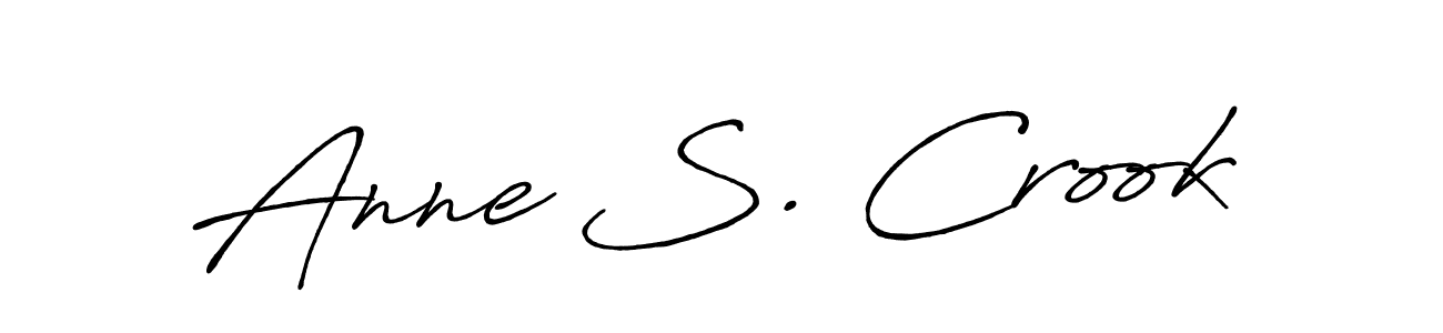 Also You can easily find your signature by using the search form. We will create Anne S. Crook name handwritten signature images for you free of cost using Antro_Vectra_Bolder sign style. Anne S. Crook signature style 7 images and pictures png