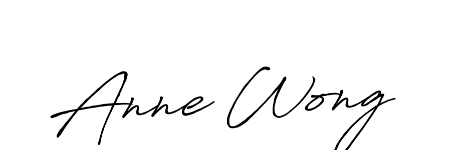 Anne Wong stylish signature style. Best Handwritten Sign (Antro_Vectra_Bolder) for my name. Handwritten Signature Collection Ideas for my name Anne Wong. Anne Wong signature style 7 images and pictures png