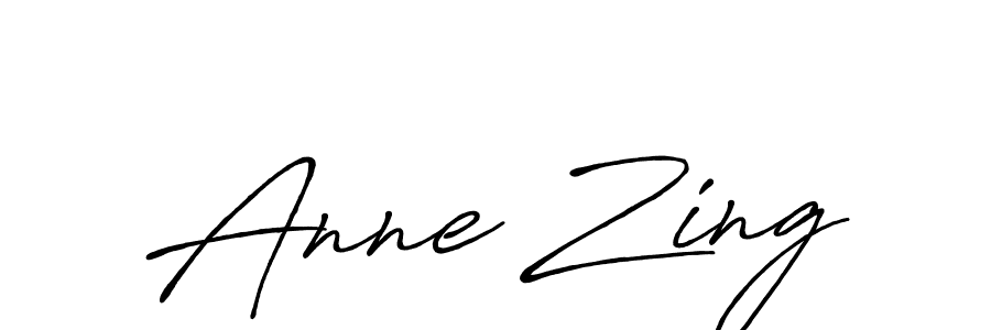 You should practise on your own different ways (Antro_Vectra_Bolder) to write your name (Anne Zing) in signature. don't let someone else do it for you. Anne Zing signature style 7 images and pictures png