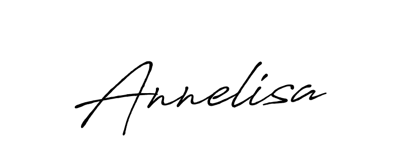 Create a beautiful signature design for name Annelisa. With this signature (Antro_Vectra_Bolder) fonts, you can make a handwritten signature for free. Annelisa signature style 7 images and pictures png