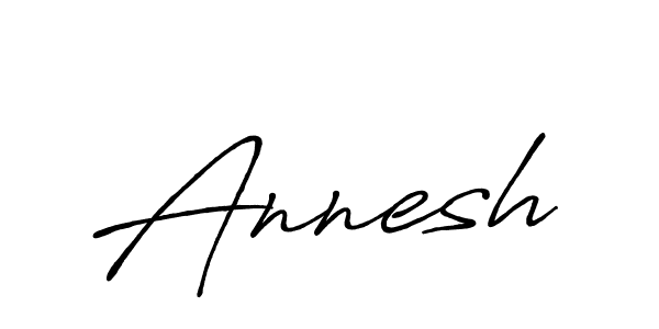 The best way (Antro_Vectra_Bolder) to make a short signature is to pick only two or three words in your name. The name Annesh include a total of six letters. For converting this name. Annesh signature style 7 images and pictures png