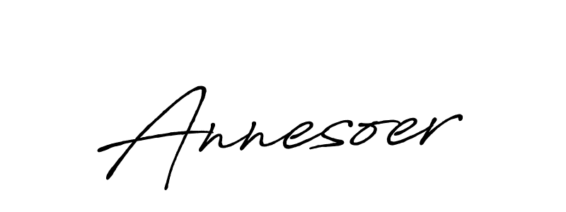 Create a beautiful signature design for name Annesoer. With this signature (Antro_Vectra_Bolder) fonts, you can make a handwritten signature for free. Annesoer signature style 7 images and pictures png