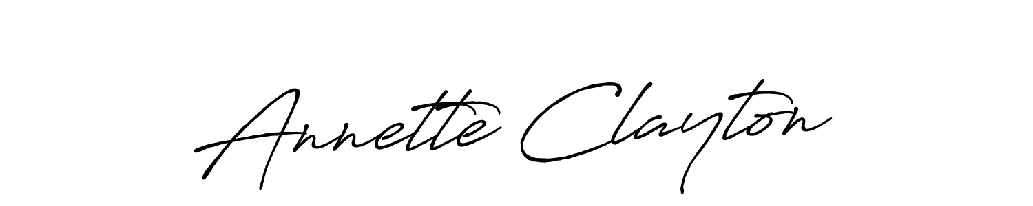 Create a beautiful signature design for name Annette Clayton. With this signature (Antro_Vectra_Bolder) fonts, you can make a handwritten signature for free. Annette Clayton signature style 7 images and pictures png