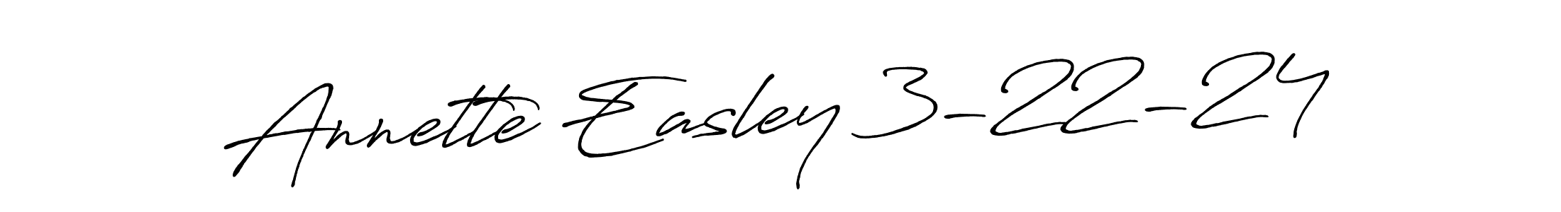 Also You can easily find your signature by using the search form. We will create Annette Easley 3-22-24 name handwritten signature images for you free of cost using Antro_Vectra_Bolder sign style. Annette Easley 3-22-24 signature style 7 images and pictures png