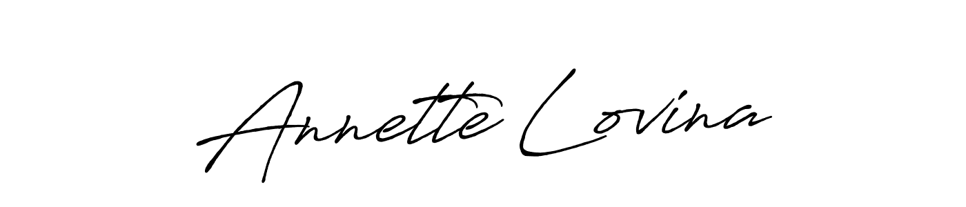 Also we have Annette Lovina name is the best signature style. Create professional handwritten signature collection using Antro_Vectra_Bolder autograph style. Annette Lovina signature style 7 images and pictures png