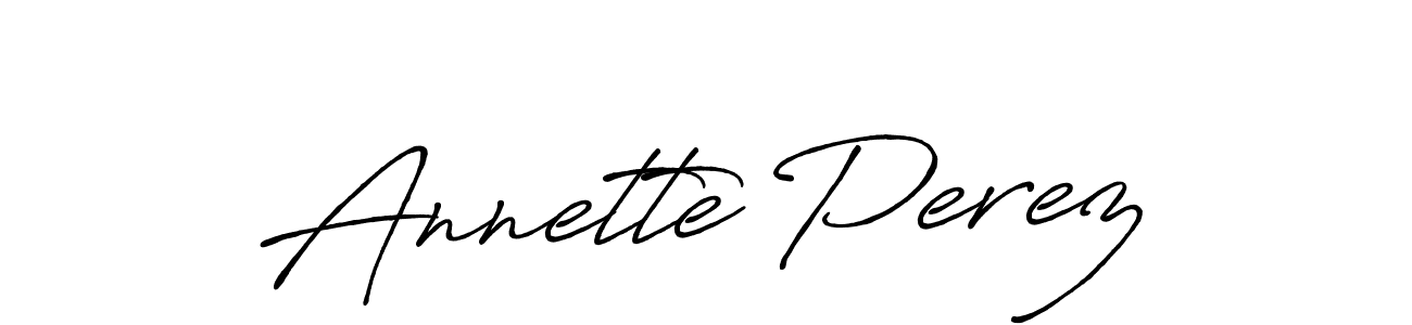 Create a beautiful signature design for name Annette Perez. With this signature (Antro_Vectra_Bolder) fonts, you can make a handwritten signature for free. Annette Perez signature style 7 images and pictures png