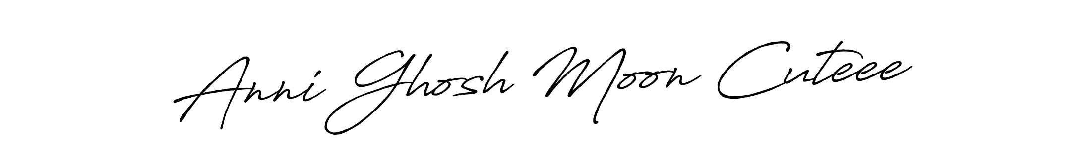 Create a beautiful signature design for name Anni Ghosh Moon Cuteee. With this signature (Antro_Vectra_Bolder) fonts, you can make a handwritten signature for free. Anni Ghosh Moon Cuteee signature style 7 images and pictures png
