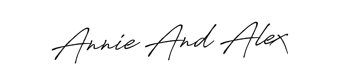 You can use this online signature creator to create a handwritten signature for the name Annie And Alex. This is the best online autograph maker. Annie And Alex signature style 7 images and pictures png