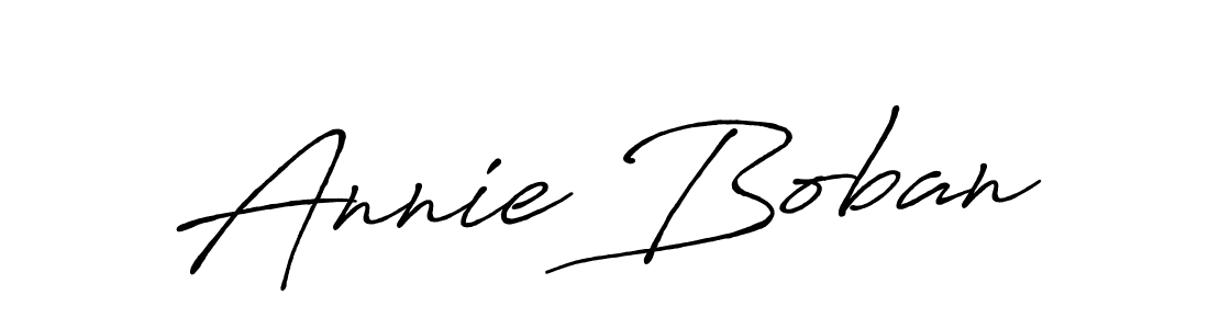 Antro_Vectra_Bolder is a professional signature style that is perfect for those who want to add a touch of class to their signature. It is also a great choice for those who want to make their signature more unique. Get Annie Boban name to fancy signature for free. Annie Boban signature style 7 images and pictures png