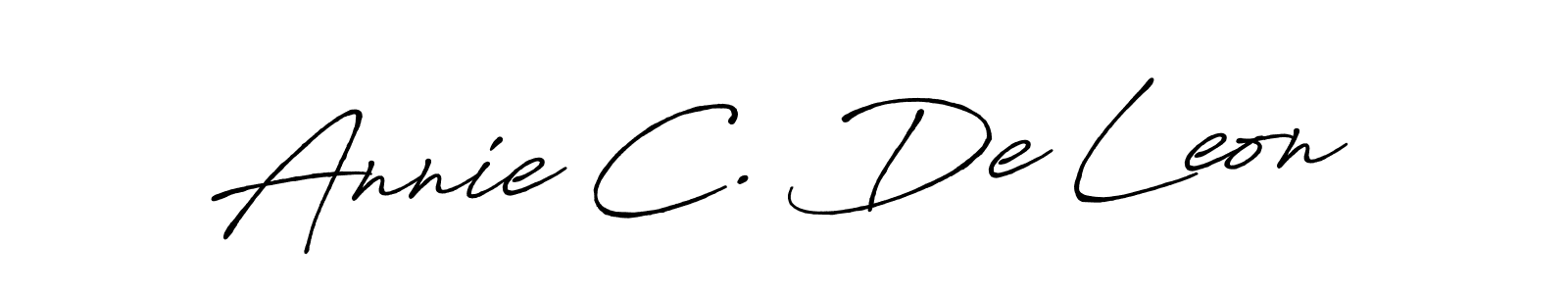 Also we have Annie C. De Leon name is the best signature style. Create professional handwritten signature collection using Antro_Vectra_Bolder autograph style. Annie C. De Leon signature style 7 images and pictures png