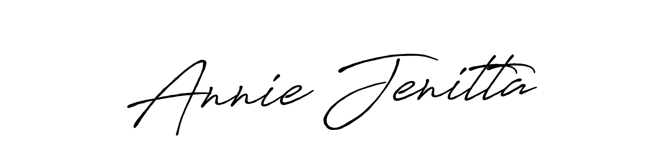 Make a short Annie Jenitta signature style. Manage your documents anywhere anytime using Antro_Vectra_Bolder. Create and add eSignatures, submit forms, share and send files easily. Annie Jenitta signature style 7 images and pictures png