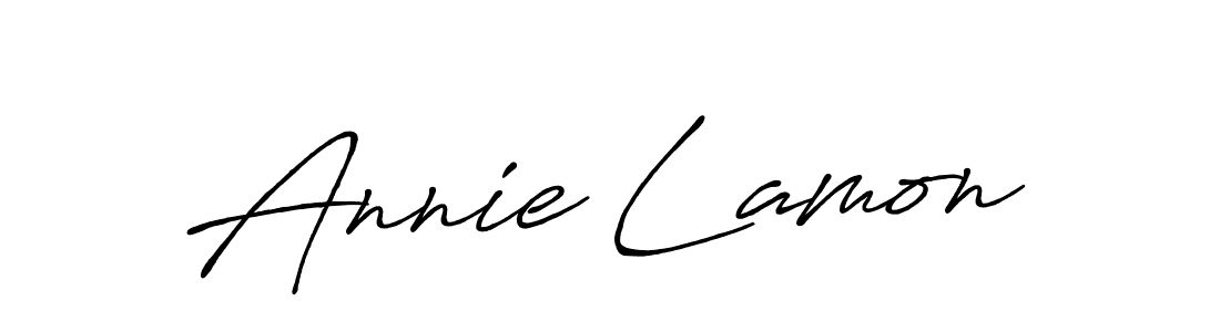 Design your own signature with our free online signature maker. With this signature software, you can create a handwritten (Antro_Vectra_Bolder) signature for name Annie Lamon. Annie Lamon signature style 7 images and pictures png