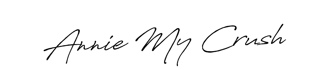 You should practise on your own different ways (Antro_Vectra_Bolder) to write your name (Annie My Crush) in signature. don't let someone else do it for you. Annie My Crush signature style 7 images and pictures png