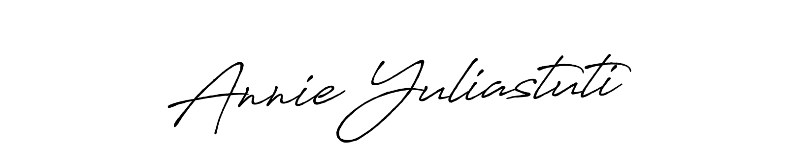 You can use this online signature creator to create a handwritten signature for the name Annie Yuliastuti. This is the best online autograph maker. Annie Yuliastuti signature style 7 images and pictures png