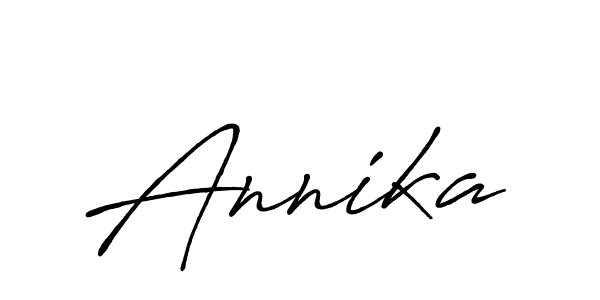 How to make Annika signature? Antro_Vectra_Bolder is a professional autograph style. Create handwritten signature for Annika name. Annika signature style 7 images and pictures png