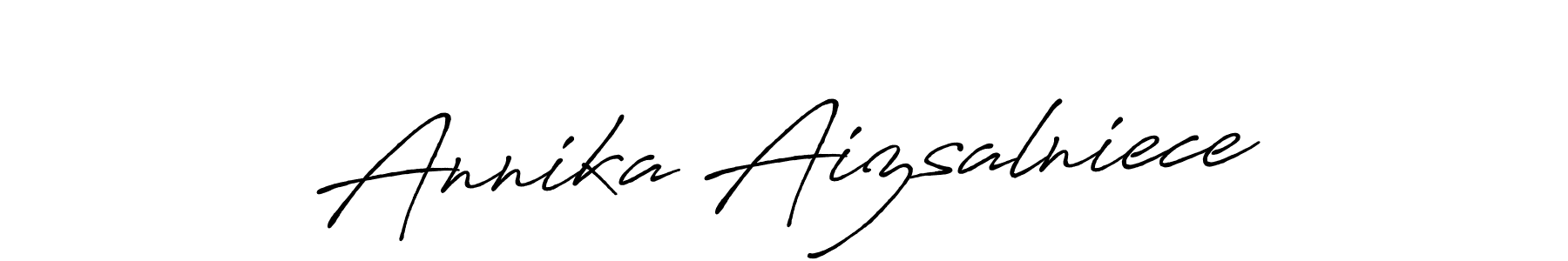 Antro_Vectra_Bolder is a professional signature style that is perfect for those who want to add a touch of class to their signature. It is also a great choice for those who want to make their signature more unique. Get Annika Aizsalniece name to fancy signature for free. Annika Aizsalniece signature style 7 images and pictures png