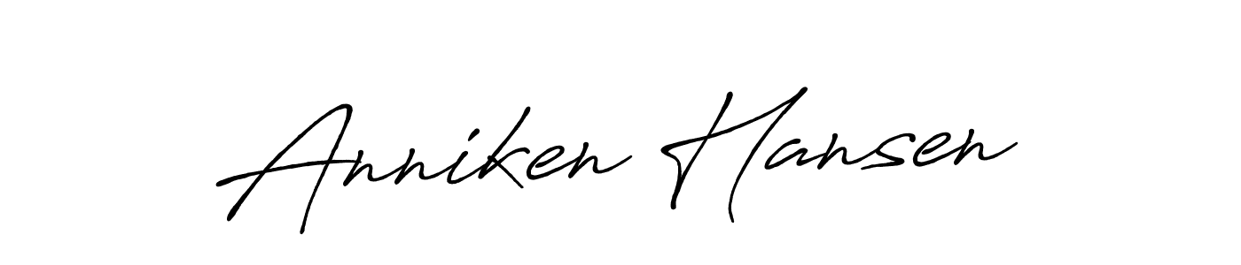 Make a beautiful signature design for name Anniken Hansen. With this signature (Antro_Vectra_Bolder) style, you can create a handwritten signature for free. Anniken Hansen signature style 7 images and pictures png