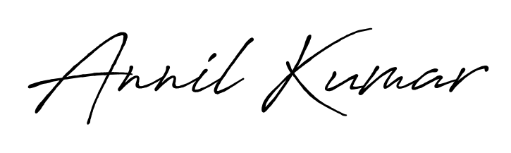 Quickly download Annil Kumar name signature in high-resolution PNG using Antro_Vectra_Bolder style. Ready to insert into PDFs and online applications. Annil Kumar signature style 7 images and pictures png