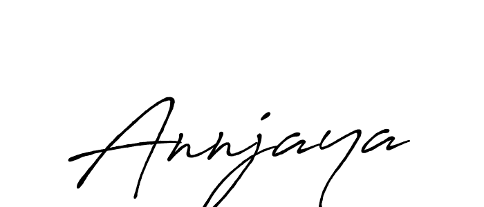 How to make Annjaya signature? Antro_Vectra_Bolder is a professional autograph style. Create handwritten signature for Annjaya name. Annjaya signature style 7 images and pictures png