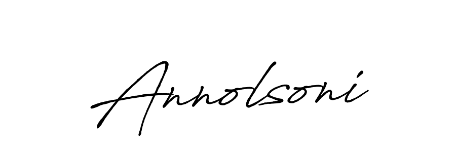 How to make Annolsoni name signature. Use Antro_Vectra_Bolder style for creating short signs online. This is the latest handwritten sign. Annolsoni signature style 7 images and pictures png