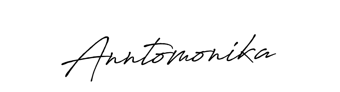 Design your own signature with our free online signature maker. With this signature software, you can create a handwritten (Antro_Vectra_Bolder) signature for name Anntomonika. Anntomonika signature style 7 images and pictures png