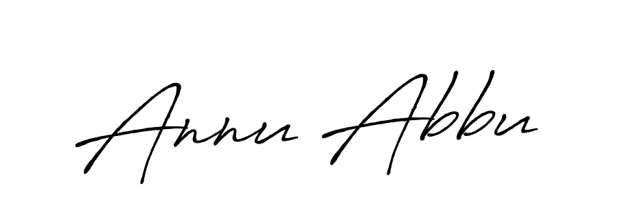 Also we have Annu Abbu name is the best signature style. Create professional handwritten signature collection using Antro_Vectra_Bolder autograph style. Annu Abbu signature style 7 images and pictures png